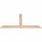 Ekena Millwork Portland Smooth Timber Gable Bracket, Douglas Fir, 48"W x 24"H x 1 1/2"D x 3 1/2"F, 12/12 Pitch GBW048X24X0204POR00SDF - alternate 4